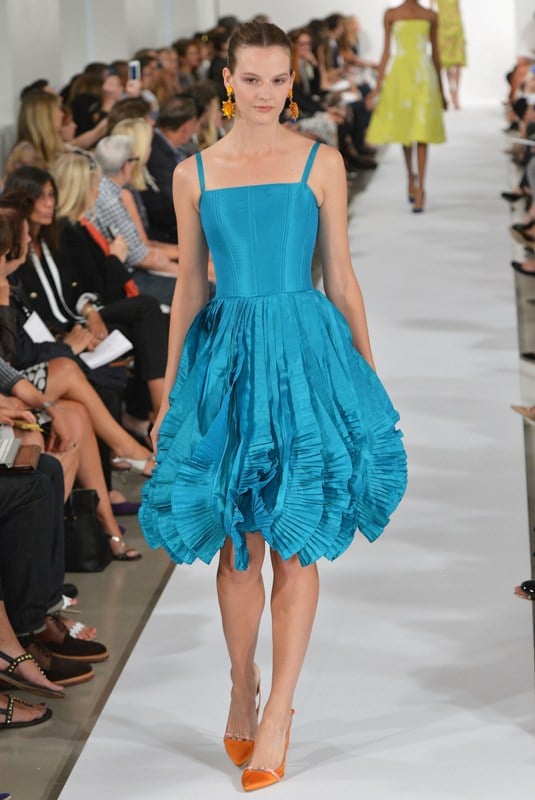 Oscar de la renta cerulean clearance gowns